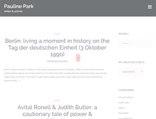 Tablet Screenshot of paulinepark.com